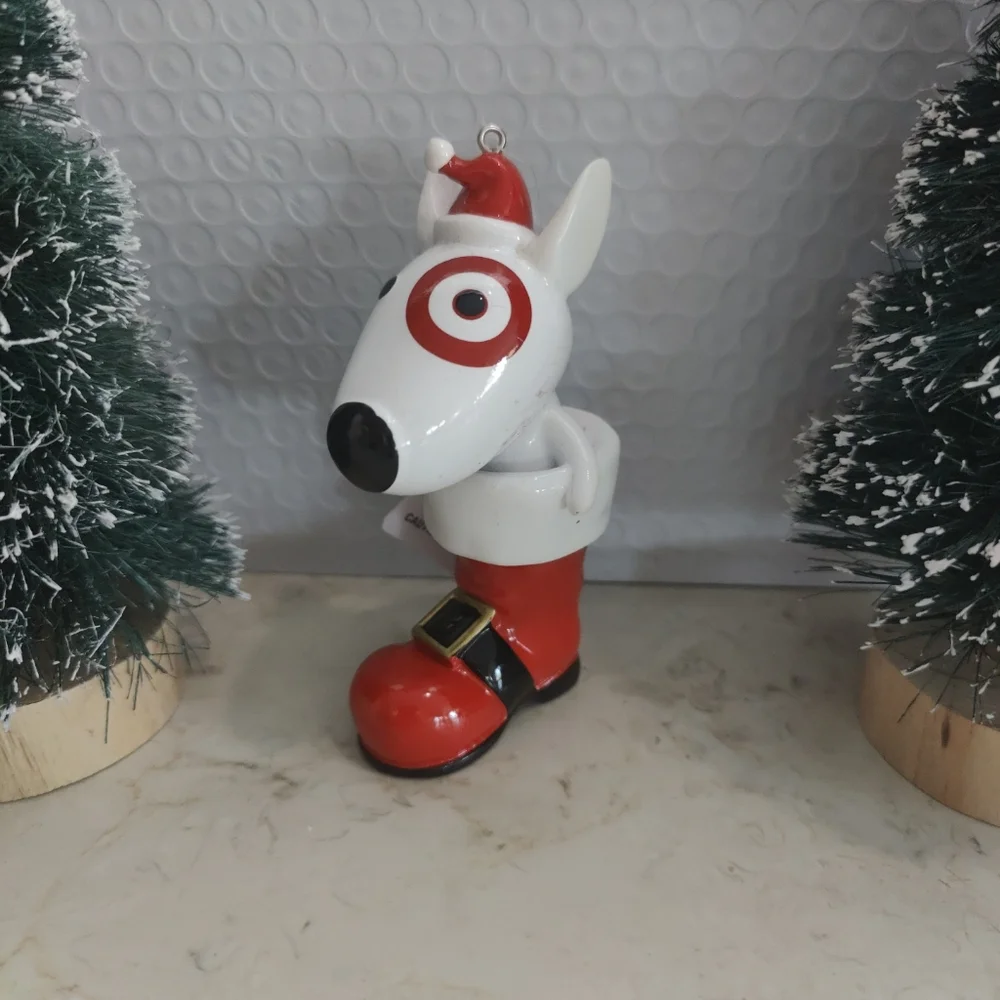 TARGET WONDERSHOP BULLSEYE THE DOG IN SANTA'S BOOT CHRISTMAS ORNAMENT 2024 T